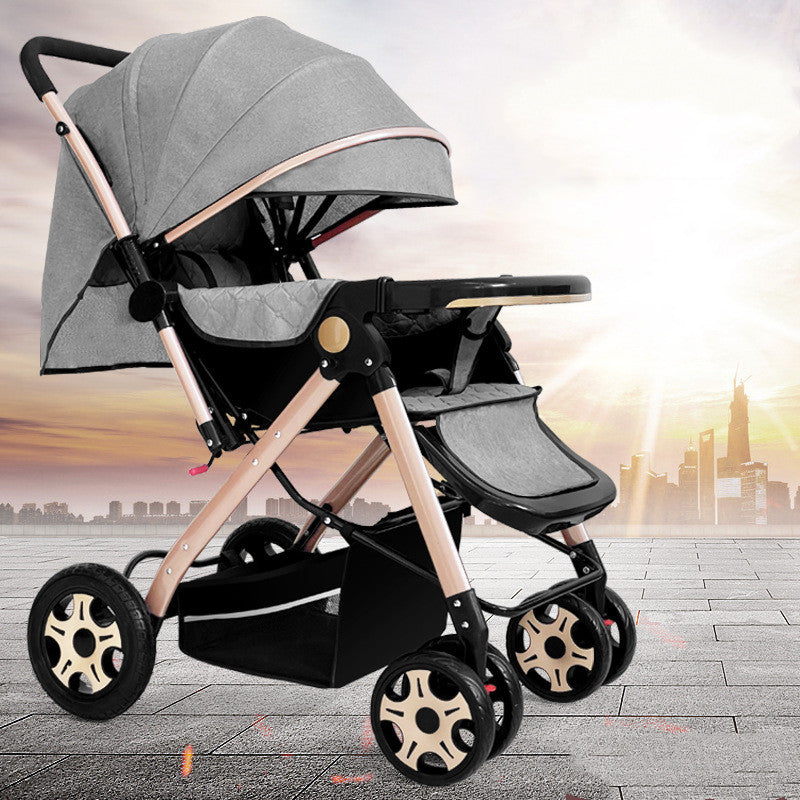 Discover the Ultimate Lightweight Foldable Shock-Absorbing Baby Stroller