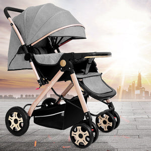 Discover the Ultimate Lightweight Foldable Shock-Absorbing Baby Stroller