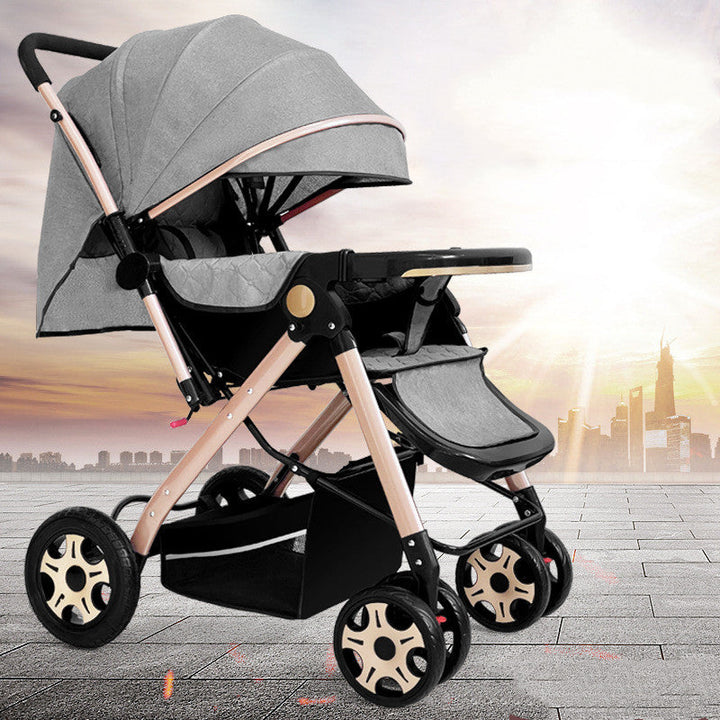 Discover the Ultimate Lightweight Foldable Shock-Absorbing Baby Stroller